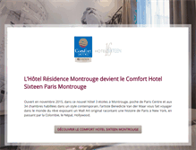 Tablet Screenshot of hotel-residence-montrouge.com